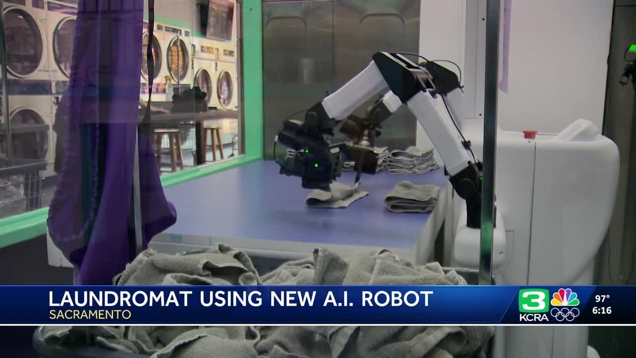 Sacramento laundromat introduces AI robot for folding laundry