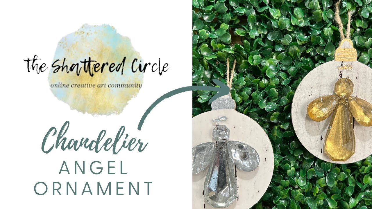 Chandelier Angel Ornament (Glass & Resin Art Tutorial)
