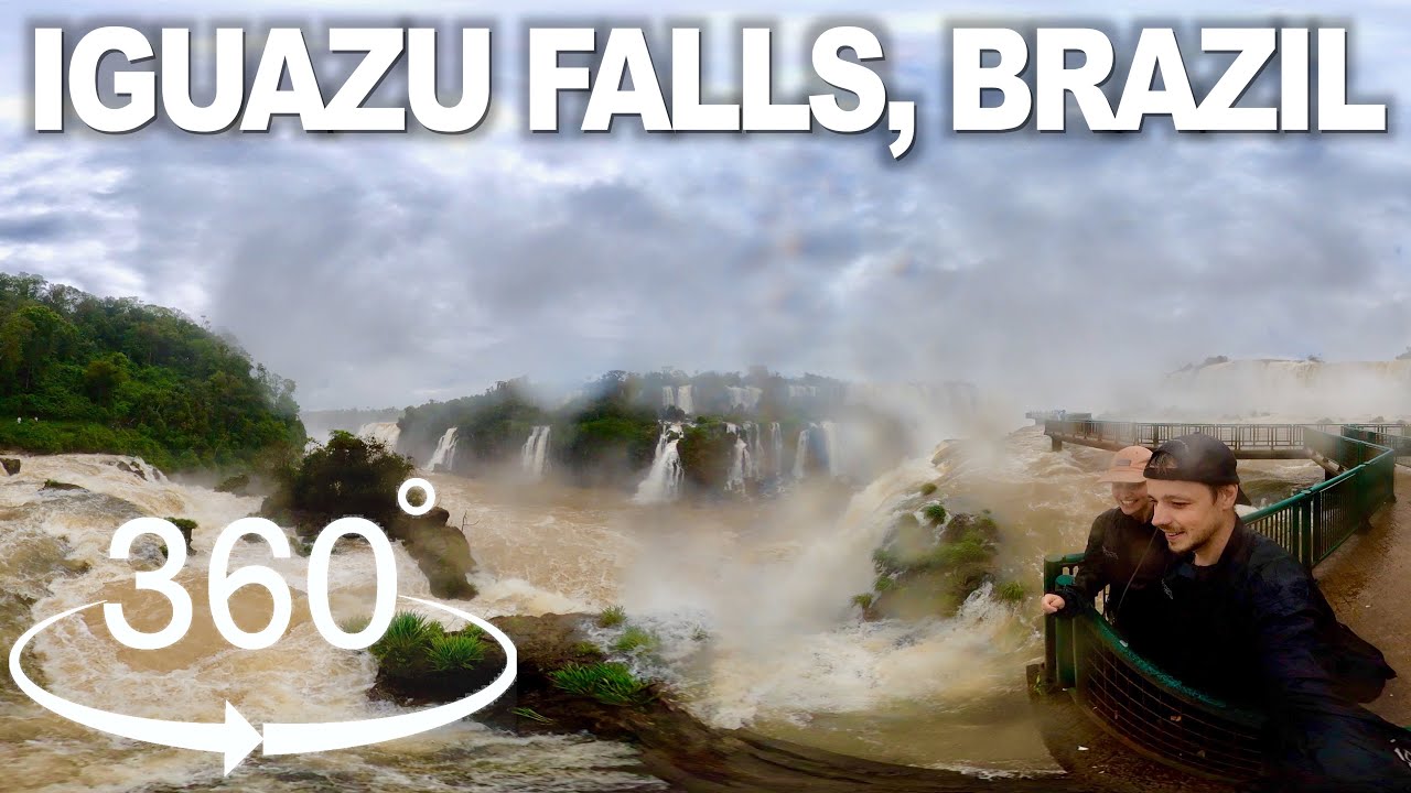 360° VR Walk at the World Largest Waterfall (Iguazu Falls, Brazil) 🇧🇷