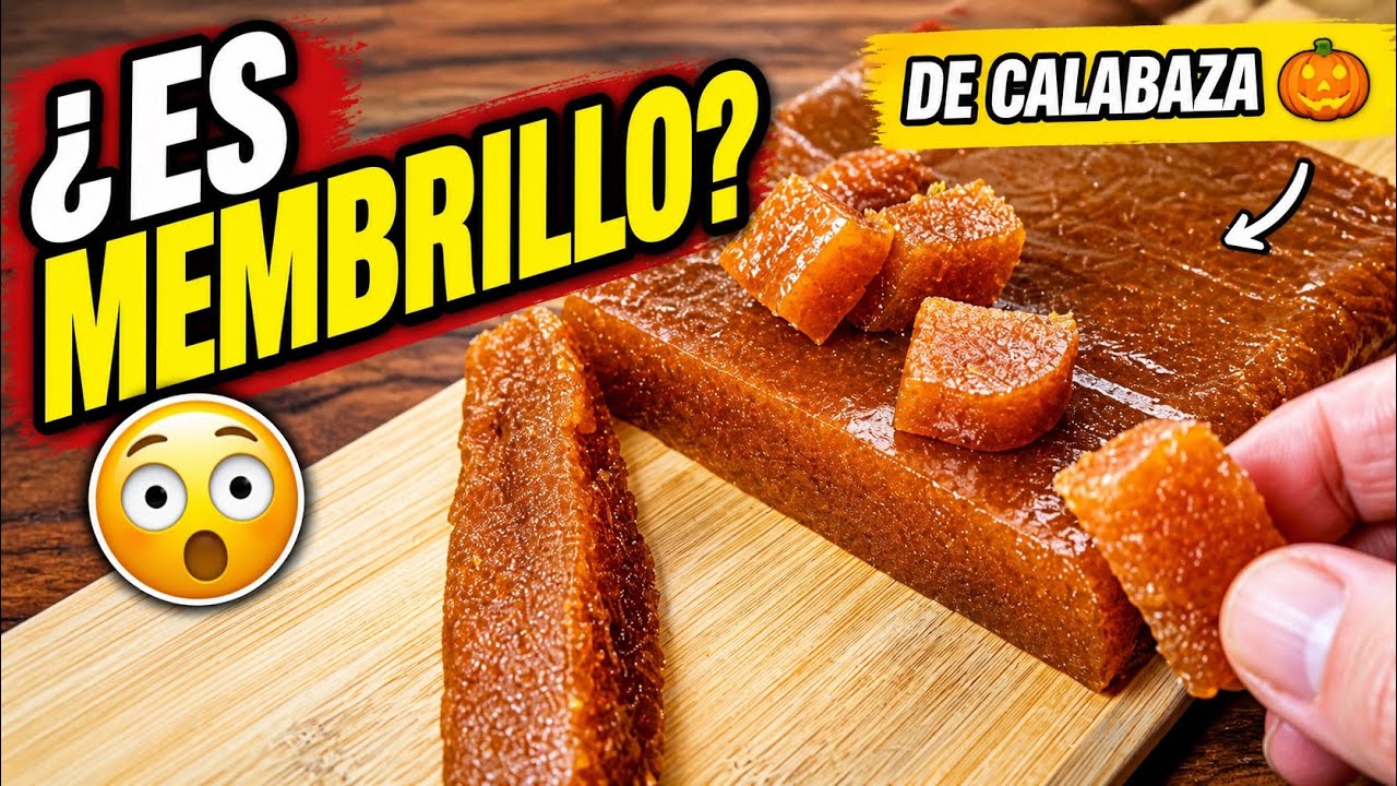 👉 DULCE DE CALABAZA CASERO 🎃 | TIPO MEMBRILLO, FÁCIL, NATURAL Y DELICIOSO