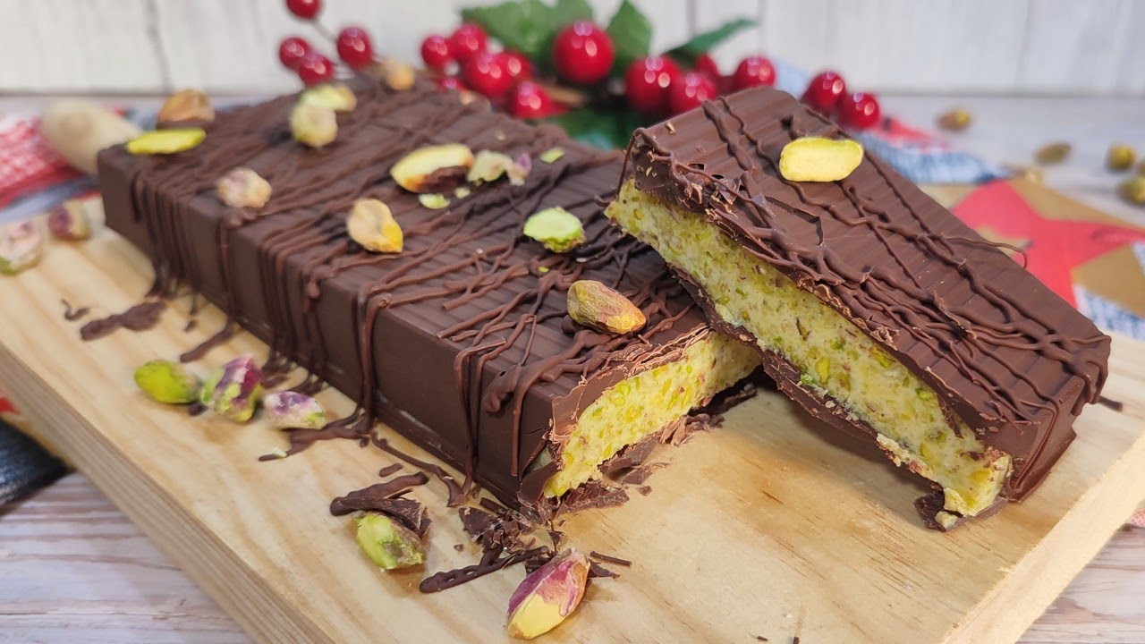 TURRÓN DE PISTACHO, SIN azúcar, rápido, fácil y delicioso! con Mambo!!!