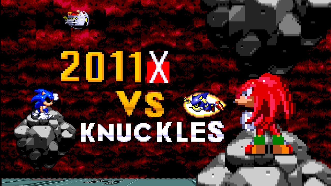 Sonic exe 2011x vs  Knuckles || Sprite Animation ||