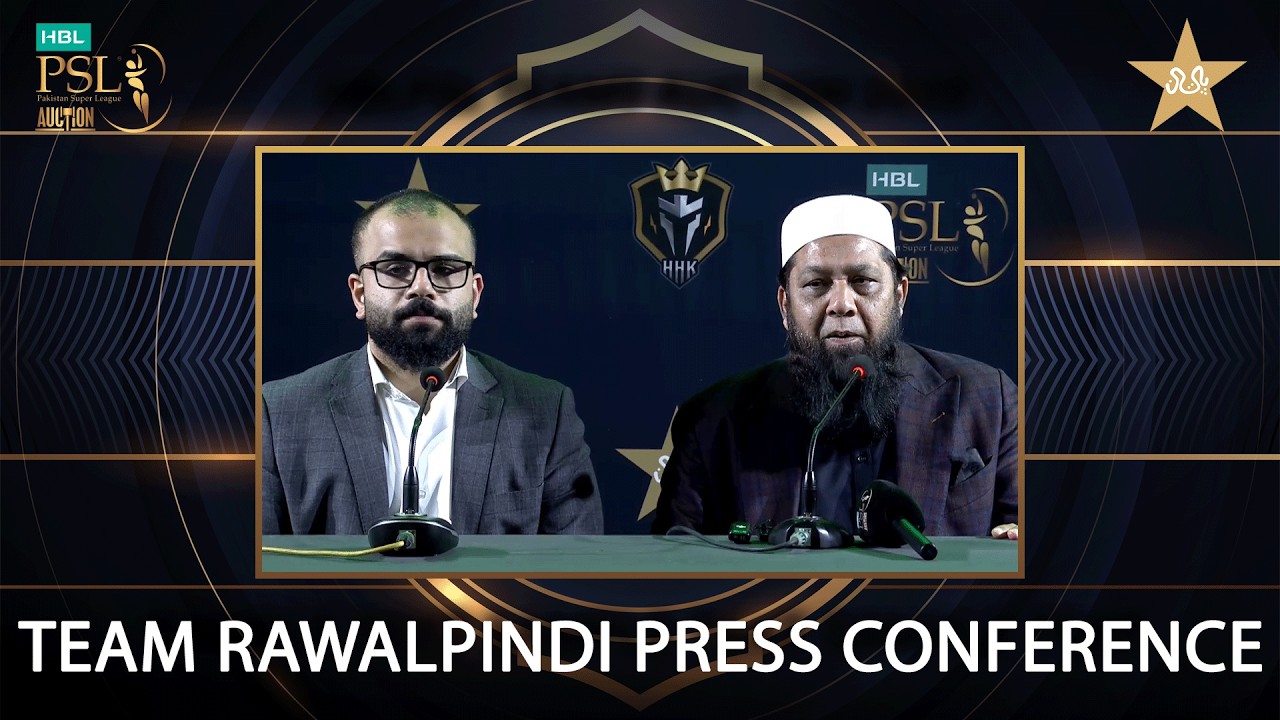 Team Rawalpindi Press Conference | HBL PSL Player Auction 2026 | MX13