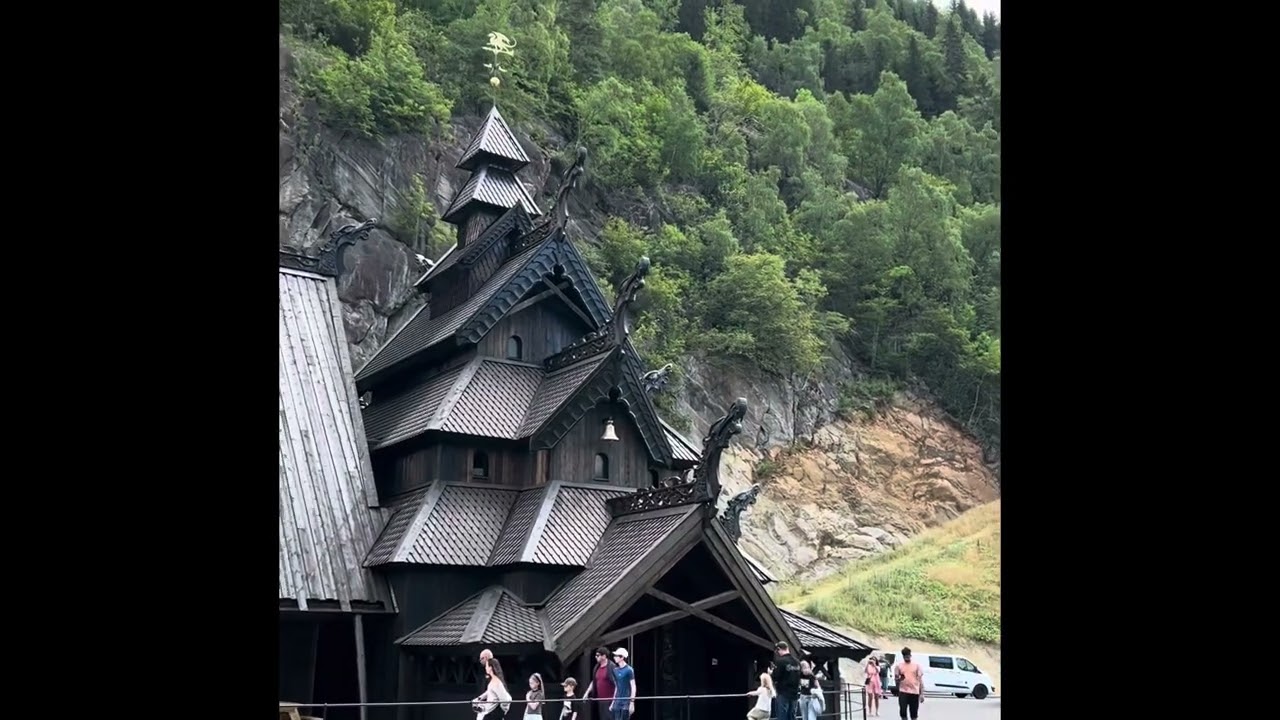 Odda,Norway and Lothepus Camping and Stavkirke 