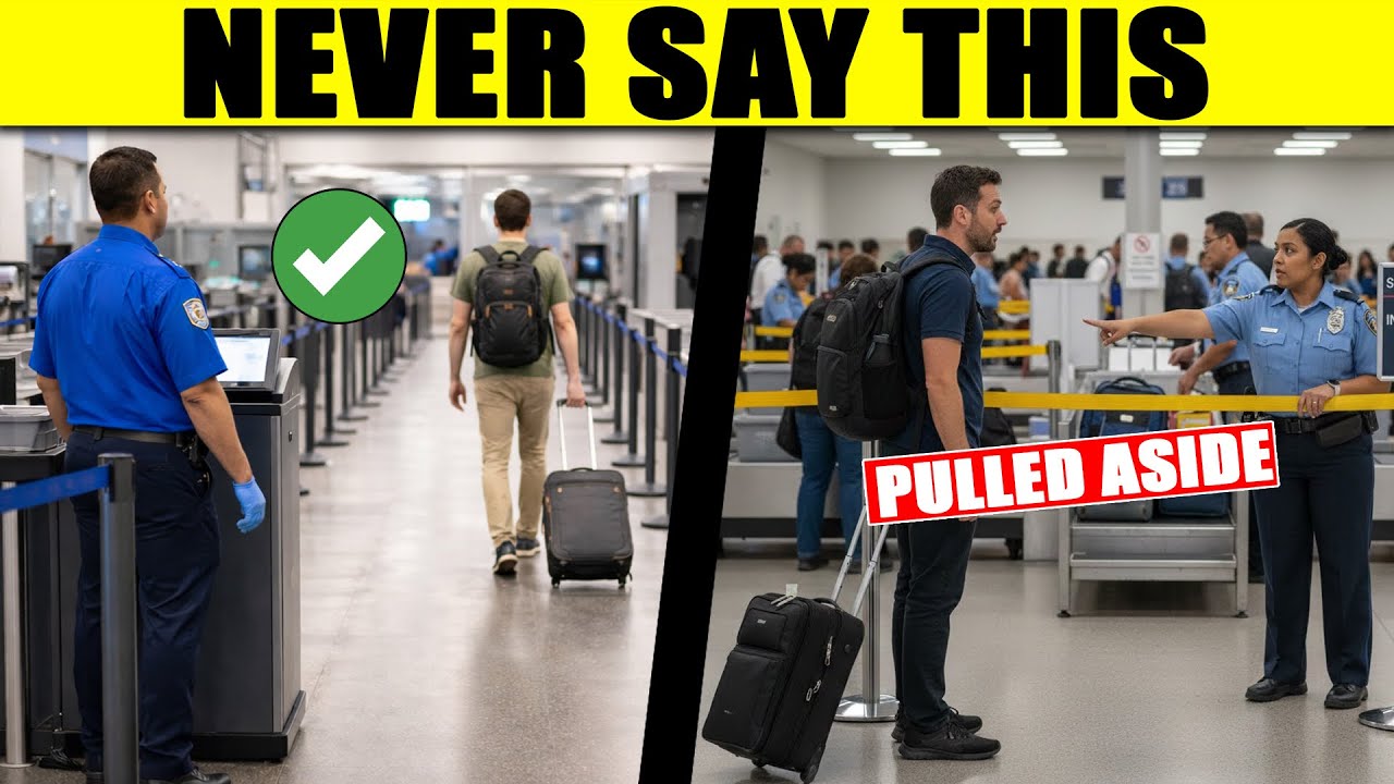 This ONE Answer Gets You PULLED ASIDE by TSA in 2026 (Most People Say It)
