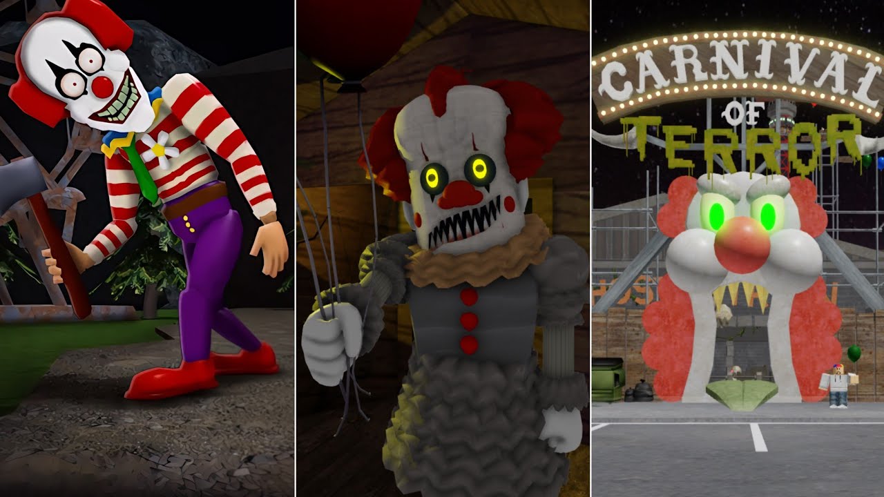 EPIC CHOPPER'S CARNIVAL BREAKOUT, PENNYWISE'S MANSION, CARNIVAL OF TERROR ROBLOX OBBY