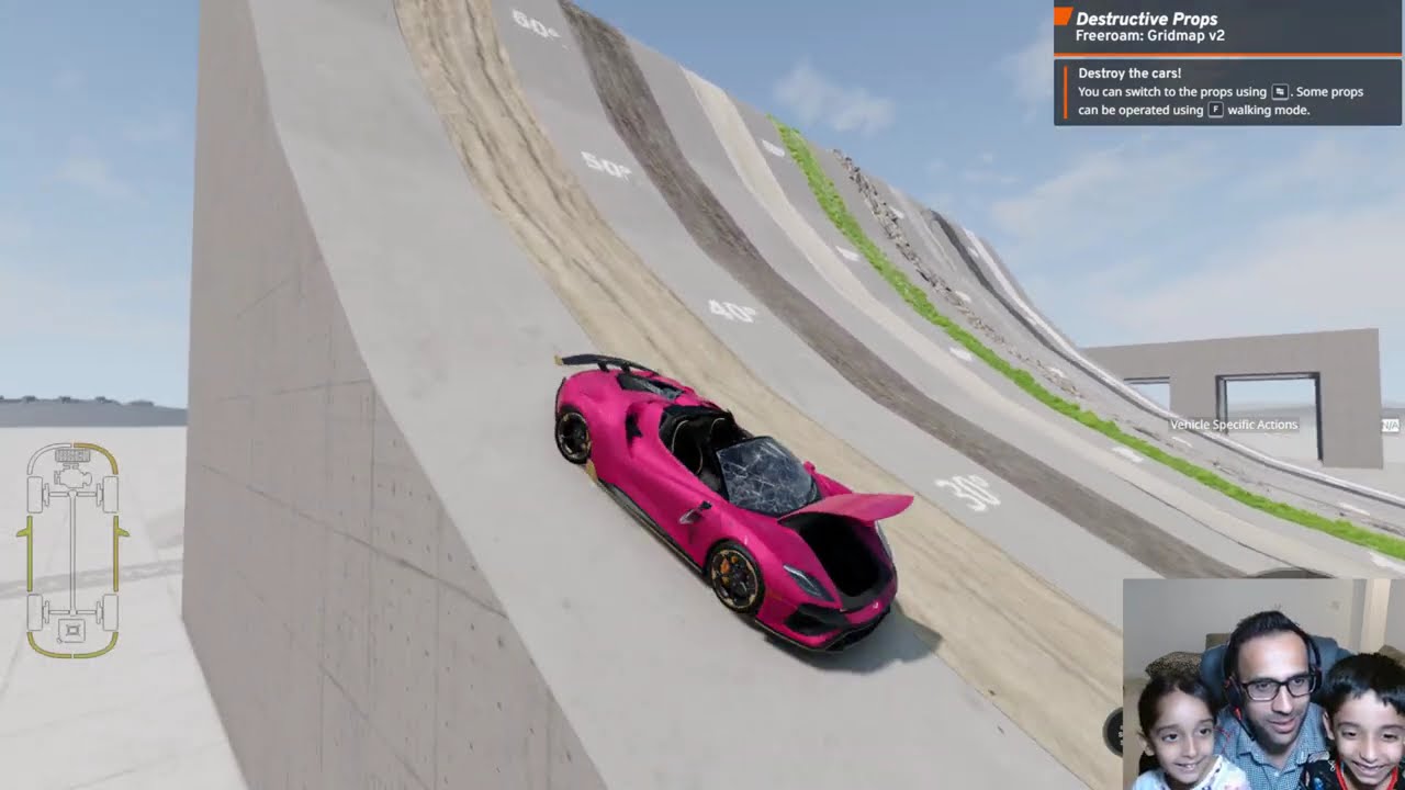 RANDOM CAR CRASH TEST! Which BeamNG Vehicle Survives? (Kids ATV, Pink Ferrari, Jeep Destruction)