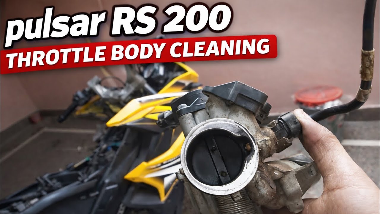 pulsar RS 200 throttle body & fuel injector cleaning in detail |puslar rs 200 throttle body cleaning