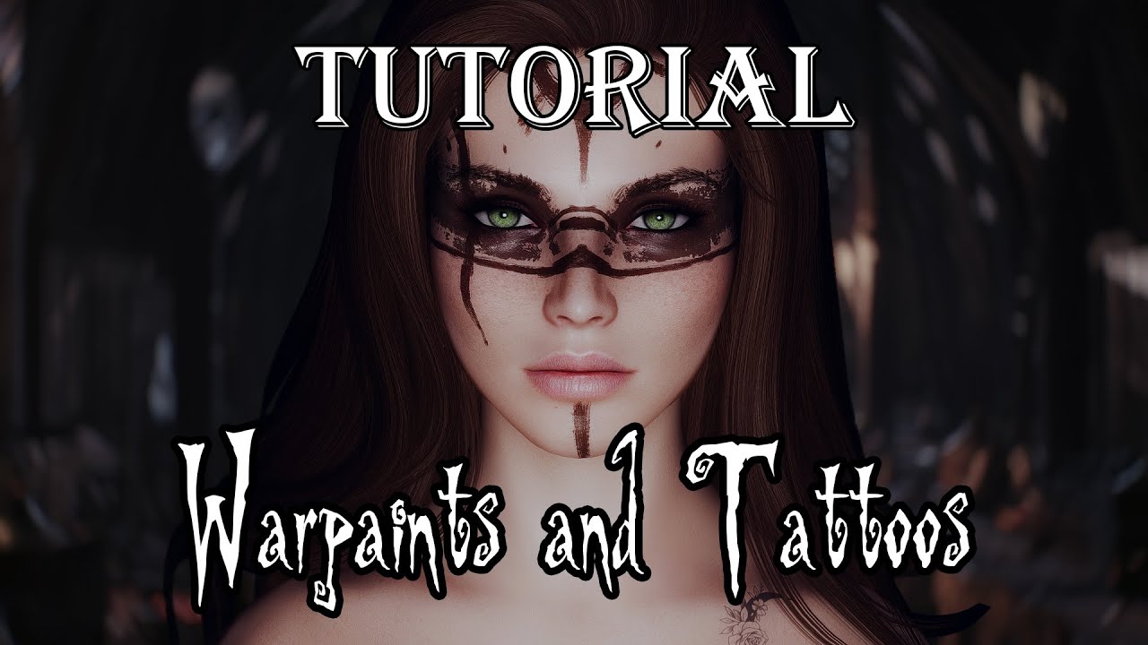 Creating Warpaints and Tattoos  for Skyrim Racemenu - Tutorial