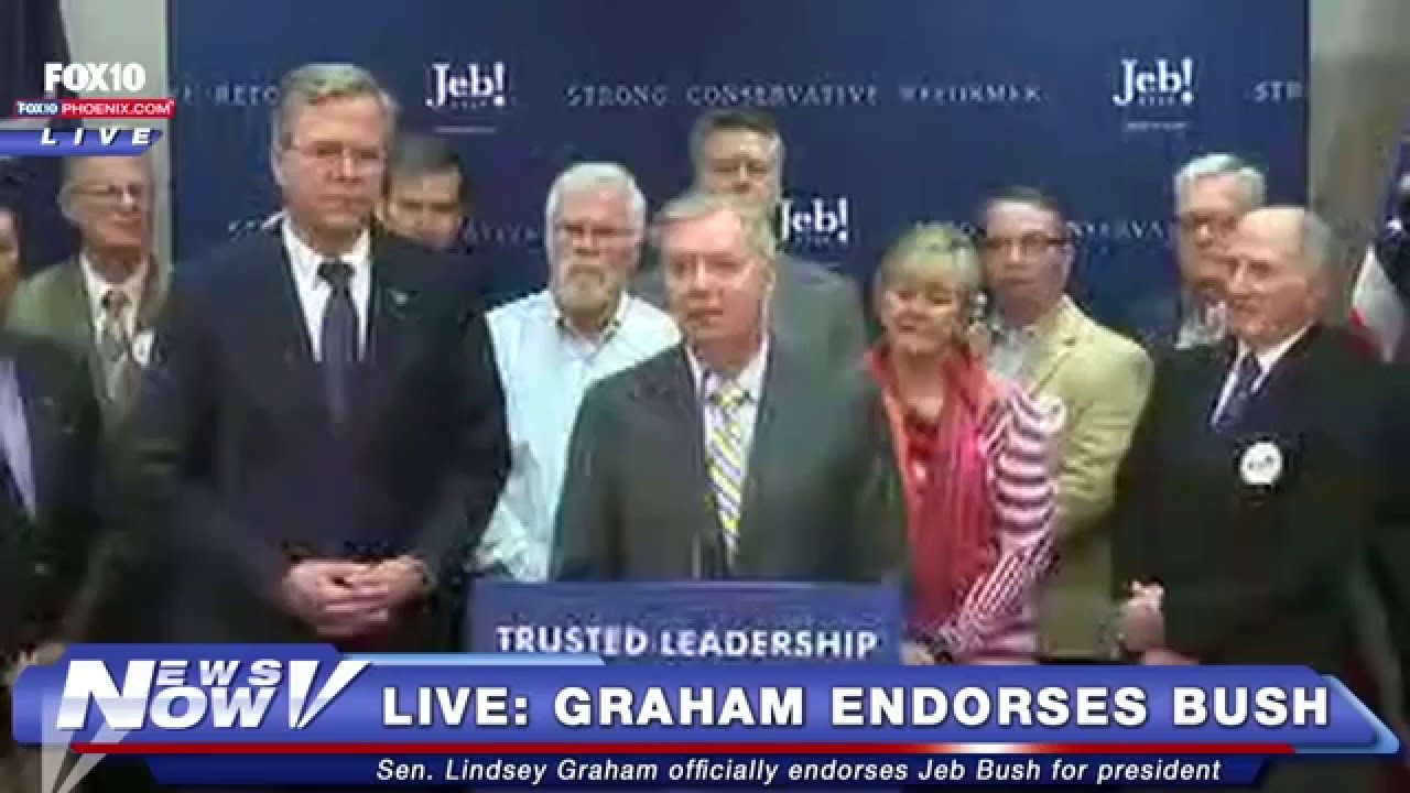 FNN: Lindsey Graham Endorses Jeb Bush - FULL ANNOUNCEMENT