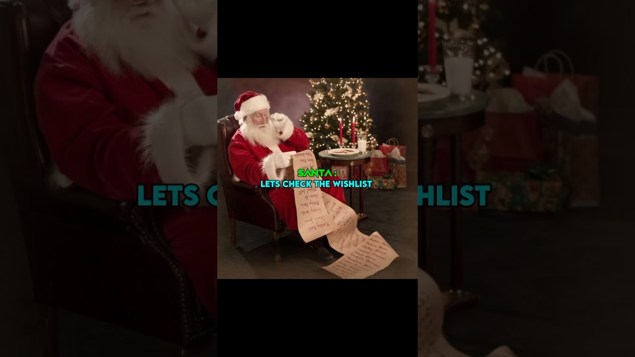 SANTA AFTER SEEING THE WISHLIST 