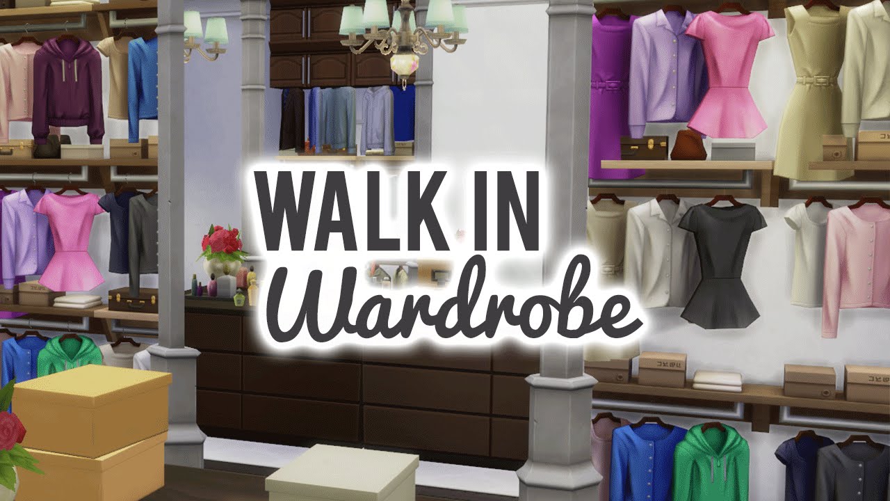 The Sims 4 Room Build — Dreamy Walk in Wardrobe