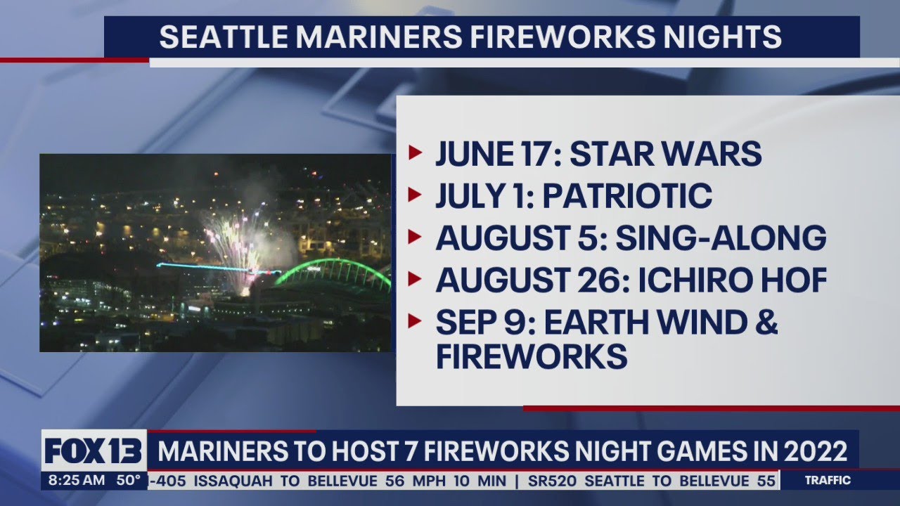 Seattle Mariners announce biggest ever lineup of fireworks nights | FOX 13 Seattle