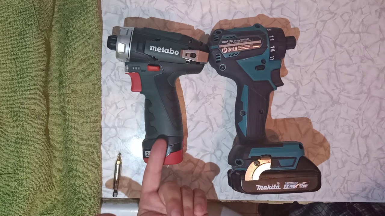 Metabo PowerMaxx BS, 10.8 В Li-ion 2х2 Ач или Makita DDF083Z что выбрать в 2020 году  ТЕСТА НЕ БУДЕТ