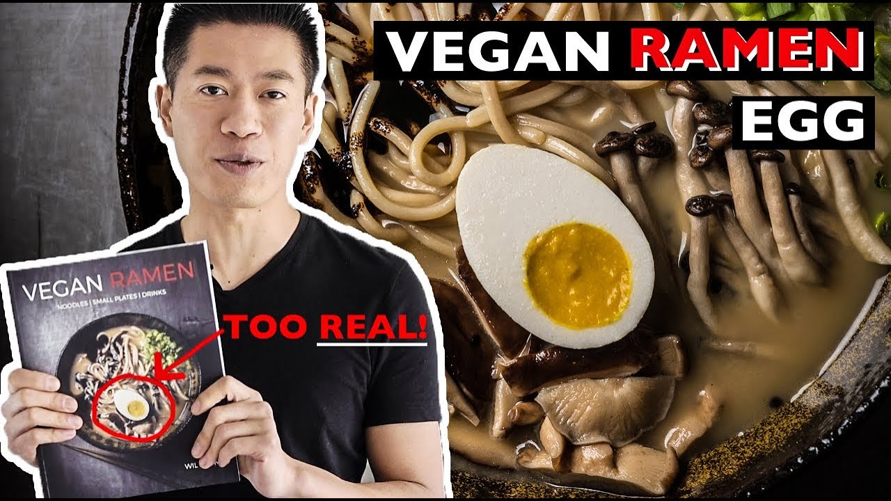 VEGAN RAMEN EGG RECIPE ***TOO REAL??? VEGAN RAMEN COOKBOOK | HOW TO MAKE CASHEW EGG