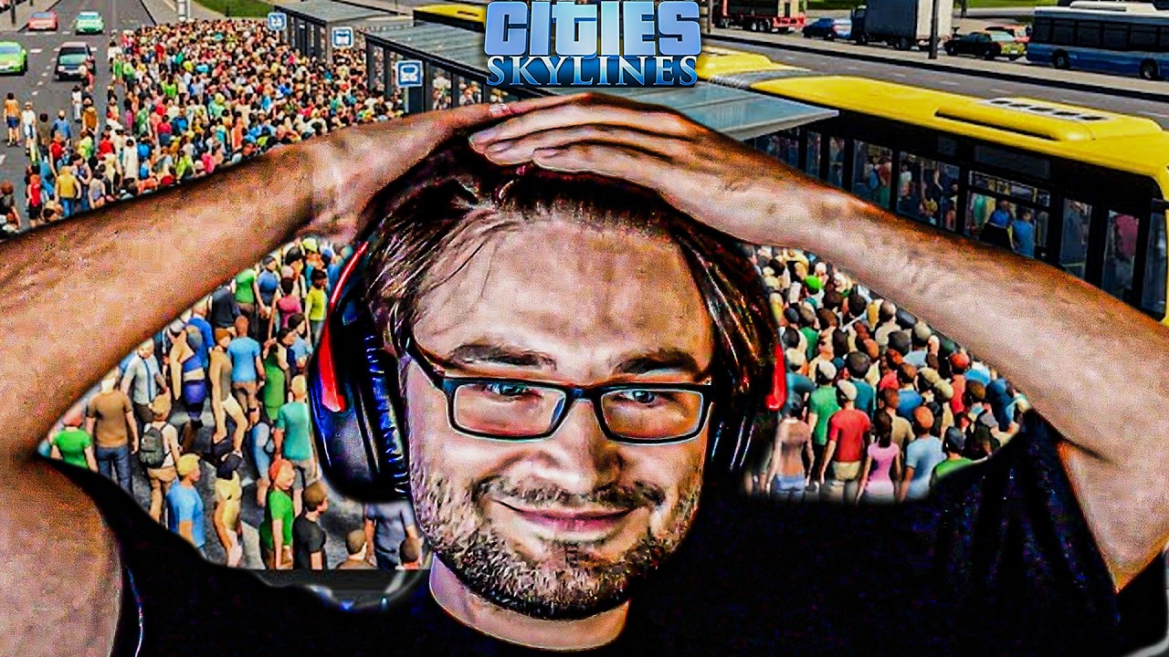 1500 OS&Oacute;B NA JEDNYM PRZYSTANKU AUTOBUSOWYM XD (CITIES SKYLINES)