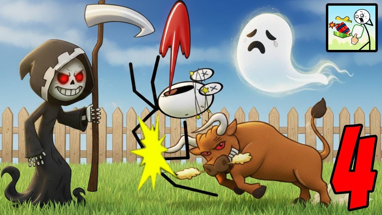 DOP: DIE OR PARTY - Gameplay All Levels Walkthrough Part 4 - Stickman Brain Puzzle (Android/ios)