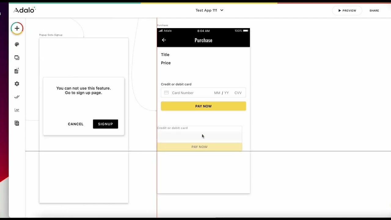 Adalo #21 Very simple E-commerce feature,  payment with Stripe