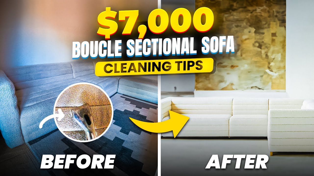 POV your Boucle sofa needs cleaning. Here are 4 easy steps.