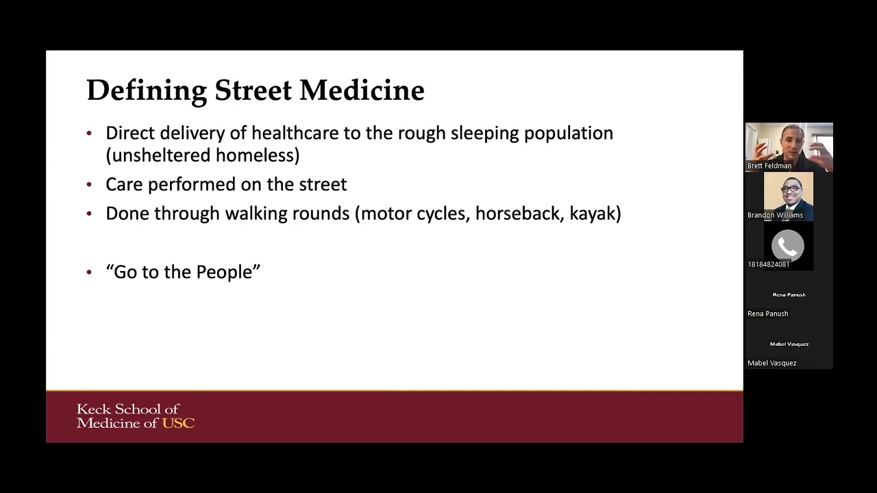 8.26 Clinical Conference Series| The Practice of Street Medicine- Brett Feldman, MSPAS, PA-C