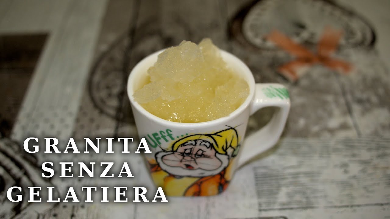Ricetta granita senza gelatiera