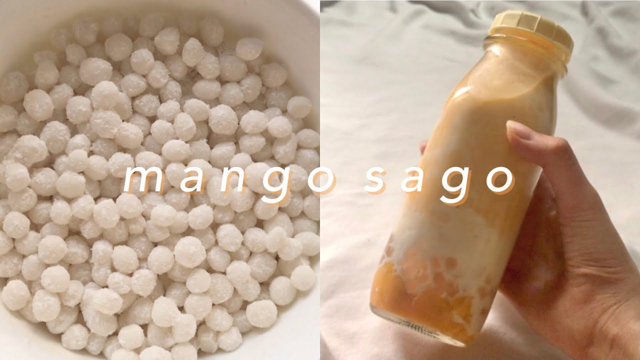 mango sago 🥭 (+ sago pearl recipe)