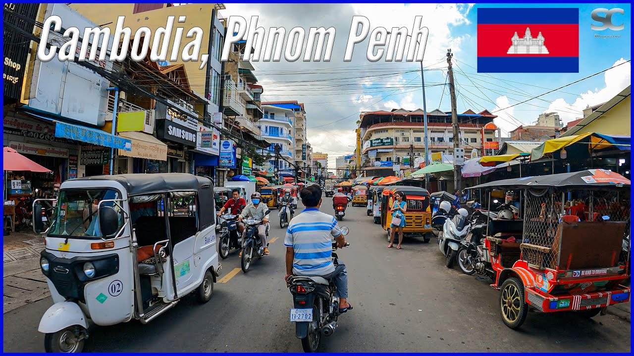 Sunday Drive through PHNOM PENH, CAMBODIA | 4K ASMR