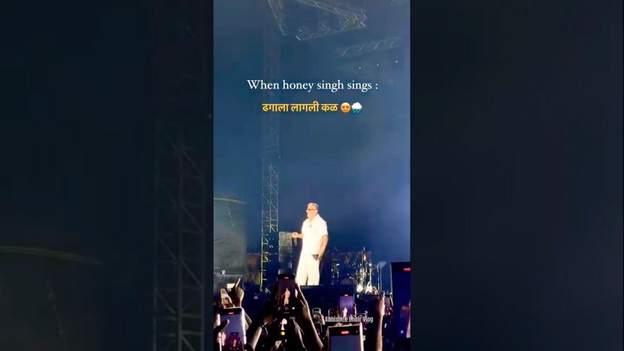When Honey Singh Brings Marathi Tadka to Stage | Dagala Lagli Kala Live ✨😍 #youtubeshorts #viral
