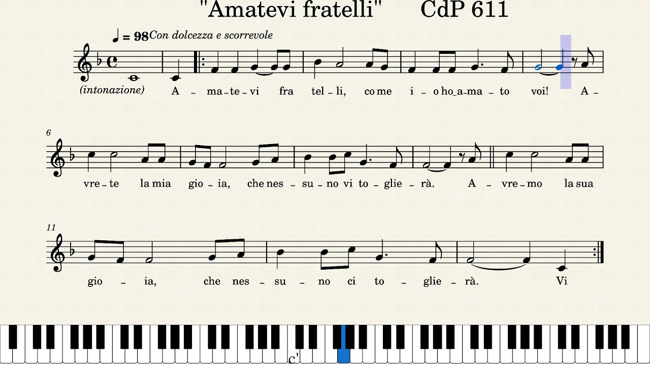 Amatevi Fratelli CdP 611