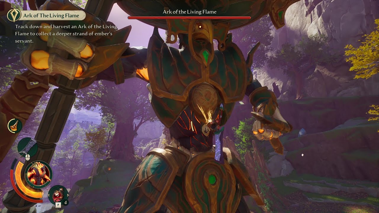 Eternal Strands How to Harvest Ark of the living flame boss