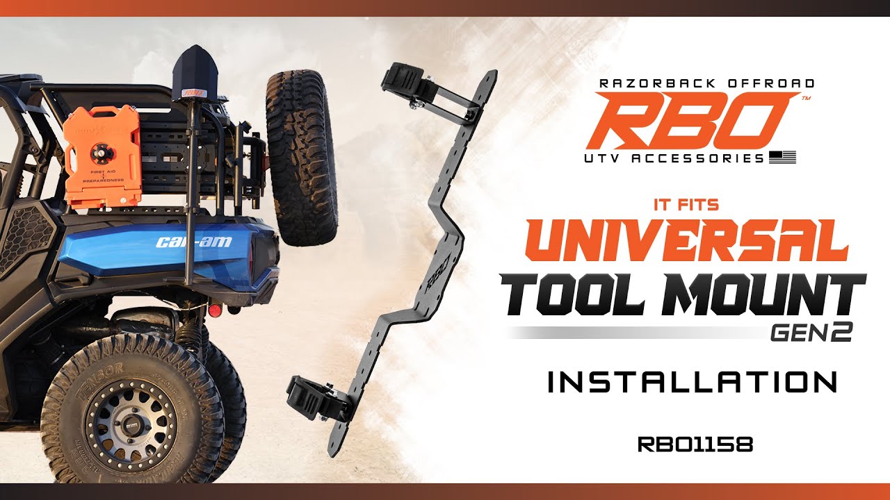 UTV Accessories | Universal Tool Mount Installation | Razorback Offroad
