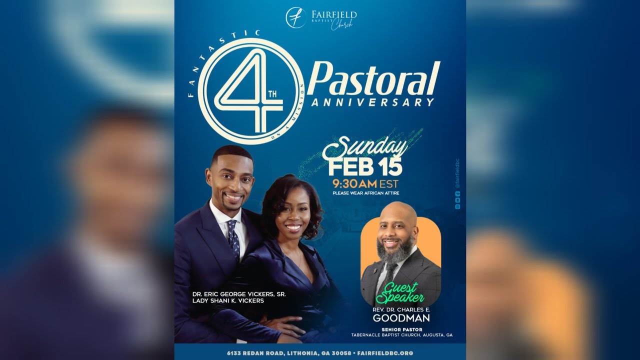 4th Pastoral Anniversary Celebration | Powerful Worship & Word | Fairfield Baptist Church Live