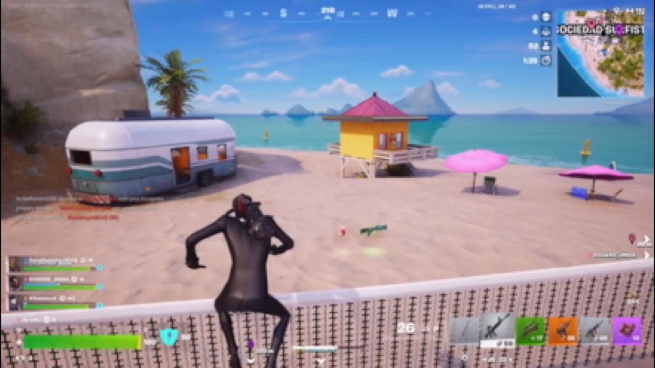 Fornite Ratean en el arbustos