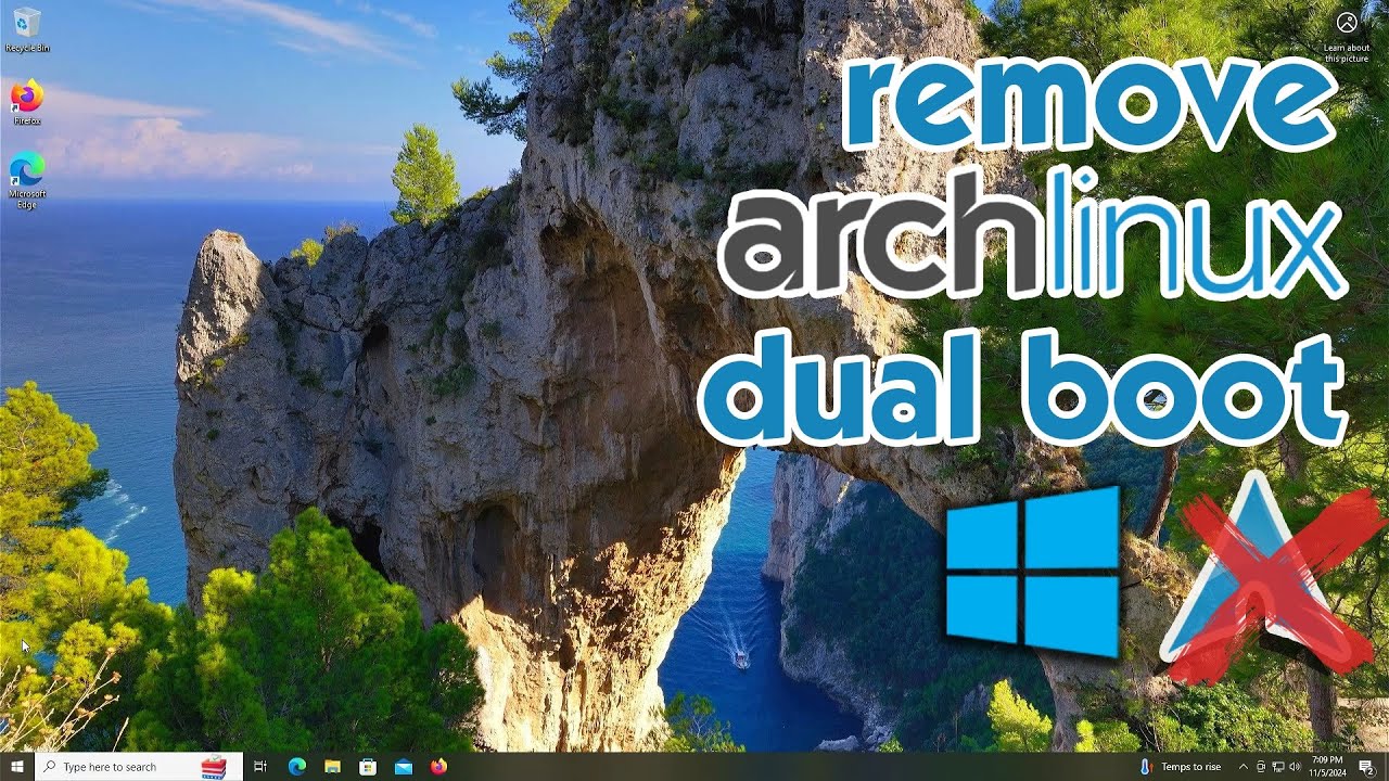Remove Arch Linux From Dual Boot
