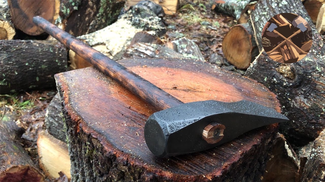 Cracked Splitting Axe to Viking Maul - Restoration No Talking