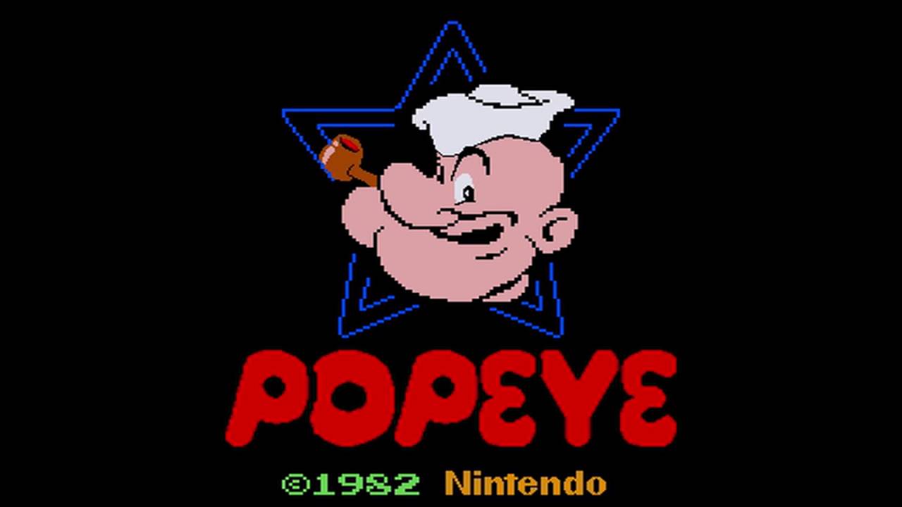 Popeye (Nintendo 1982)  Attract Mode 60fps