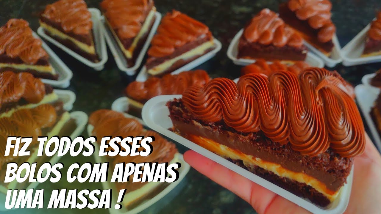 FIZ TODOS ESSES BOLOS COM APENAS UMA MASSA!!!