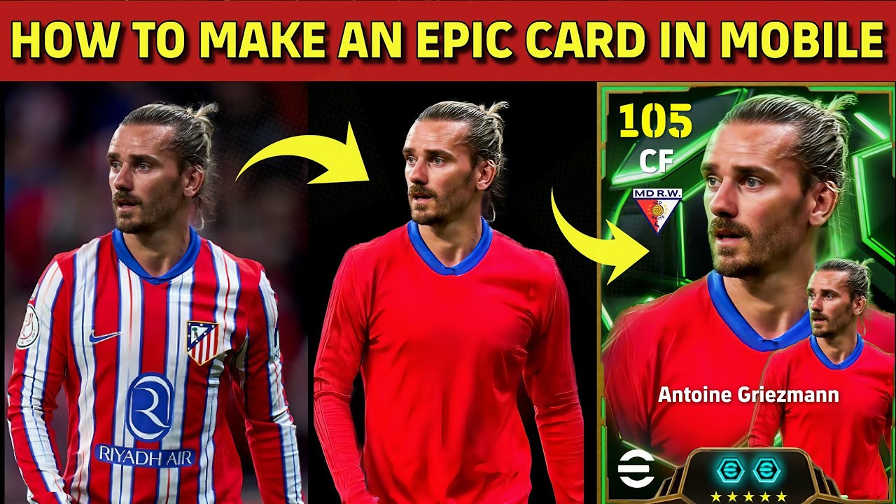 How to make eFootball Epic Card in Mobile - Epic Cards Tutorial