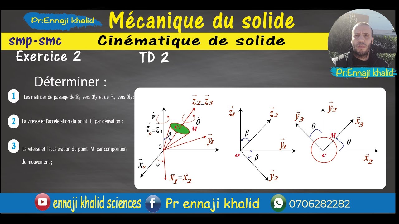 Mécanique du solide S3  série 2ex 3 complet