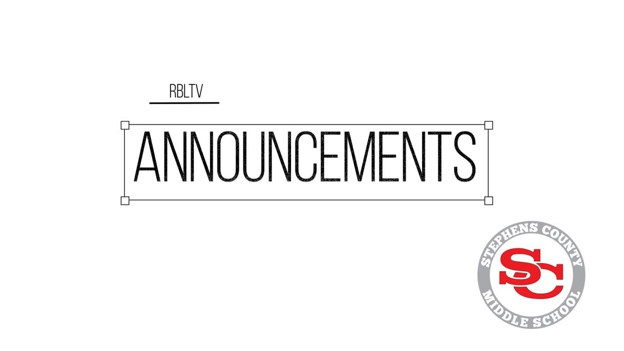26-01-08 Announcements