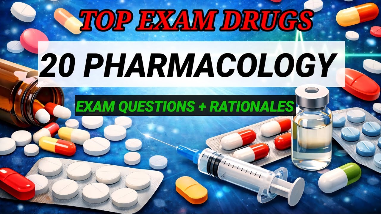 TOP pharmacology Exam Questions And Answers. Pharmacology mcqs/ MOST TESTED PHARM DRUGS