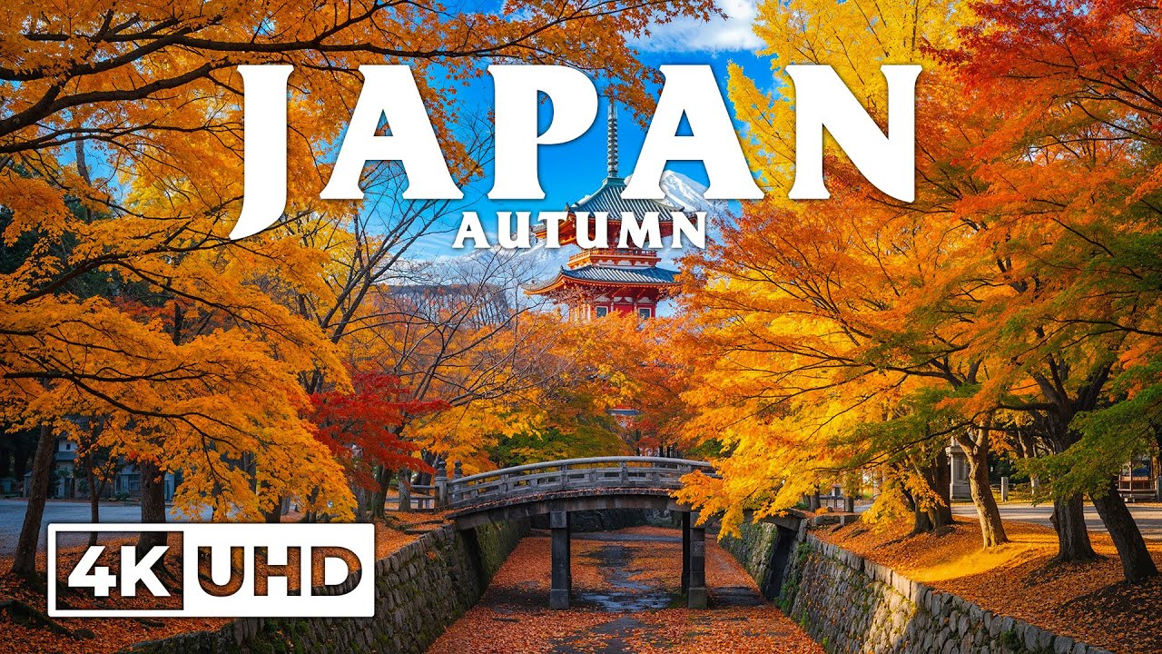 🍁 Autumn in Japan 4K | Stunning Fall Foliage & Scenic Nature Relaxation Film in Ultra HD