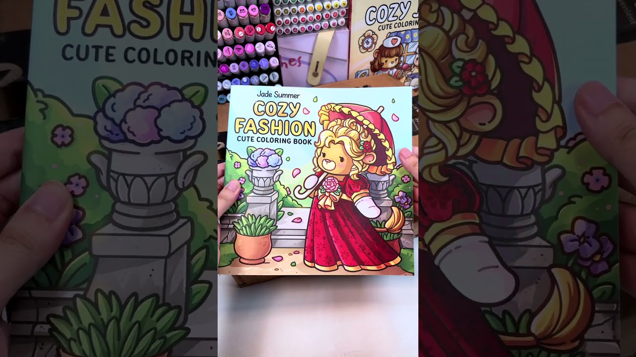 📦 Unboxing Cozy Fashion Coloring Book by Jade Summer