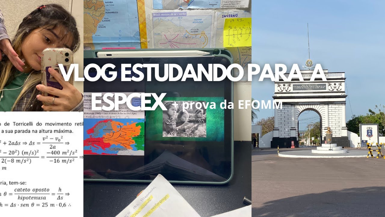 VLOG estudando para a EsPCEx + dia da EFOMM