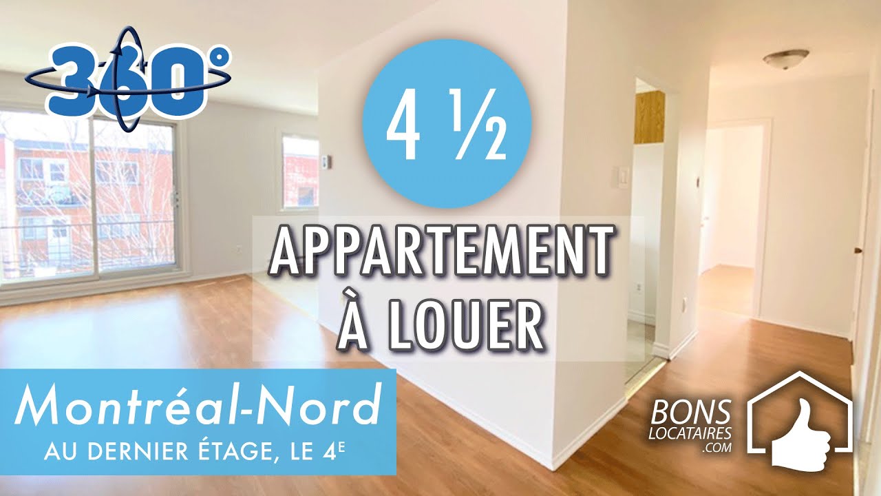 Appartement à louer / Visite virtuelle/ Apartment Tour / Montréal-Nord 4 ½ (BonsLocataires.com)