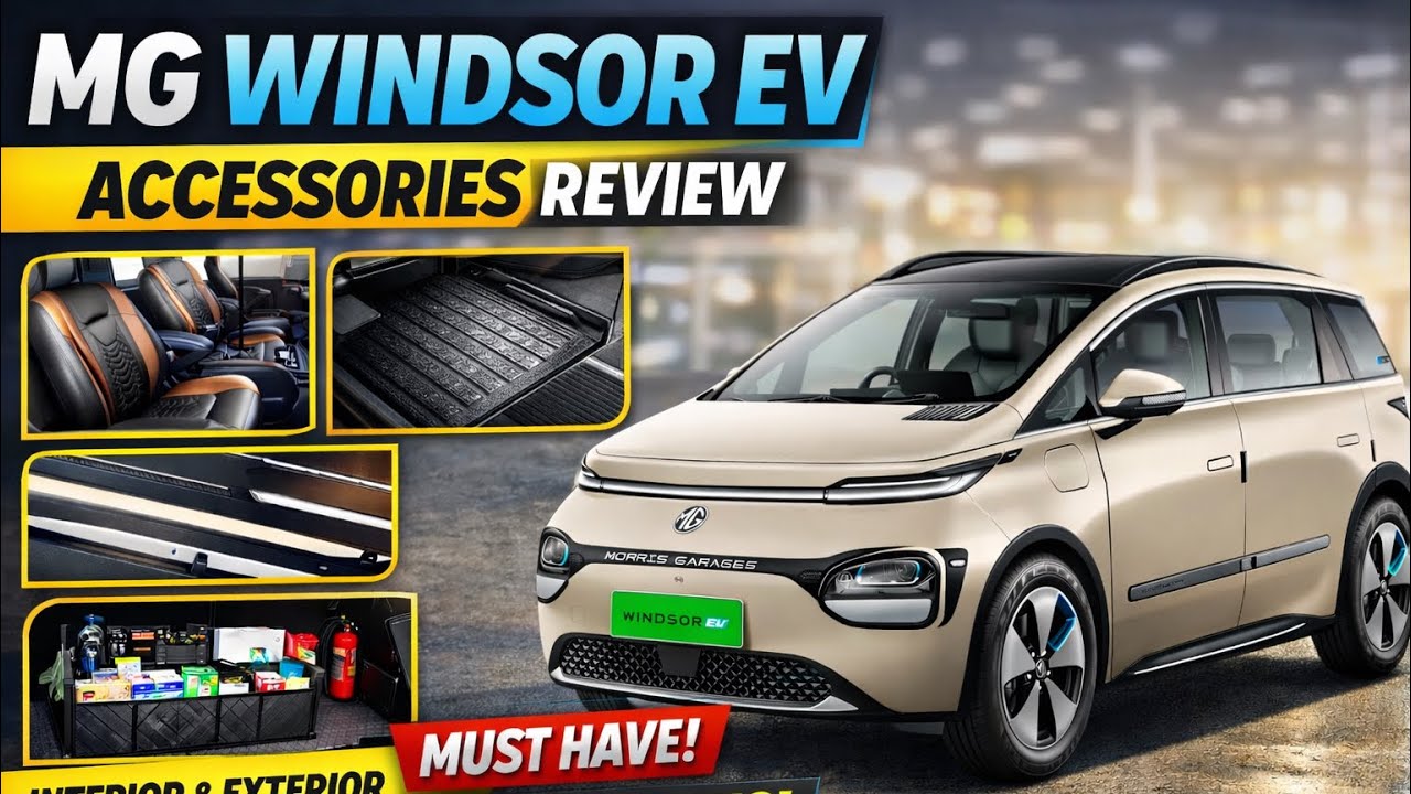 MG Windsor EV Accessories Review 🔥 Must Have Add-Ons | Interior & Exterior 