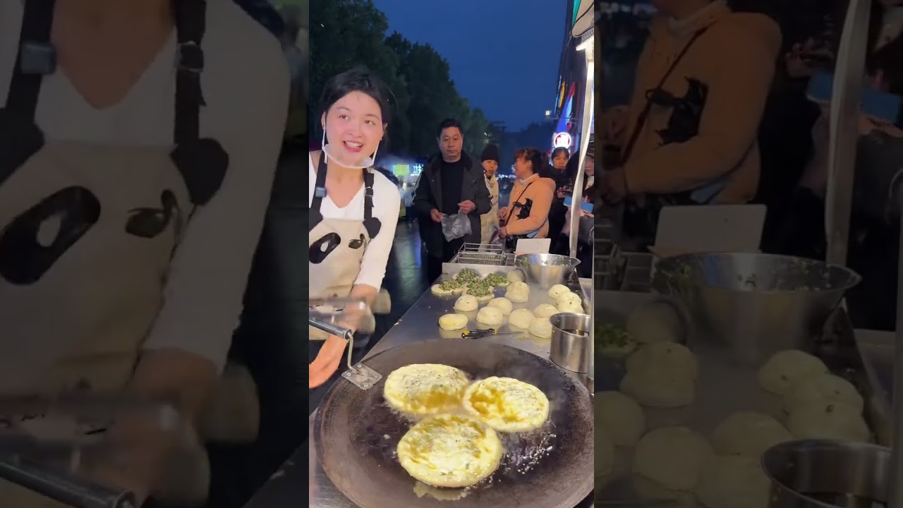 Set up a stall and sell 1,000 scallion pancakes every day!