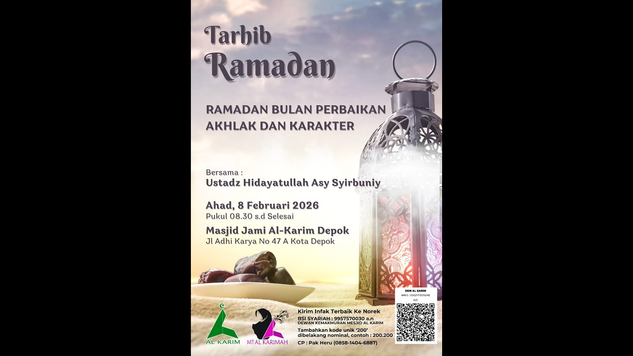 Tarhib Ramadhan 1447 H