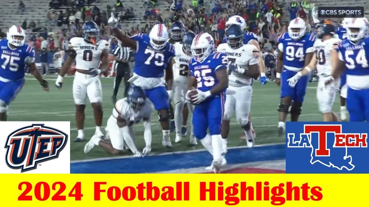 UTEP vs Louisiana Tech Football Game Highlights 10 22 2024
