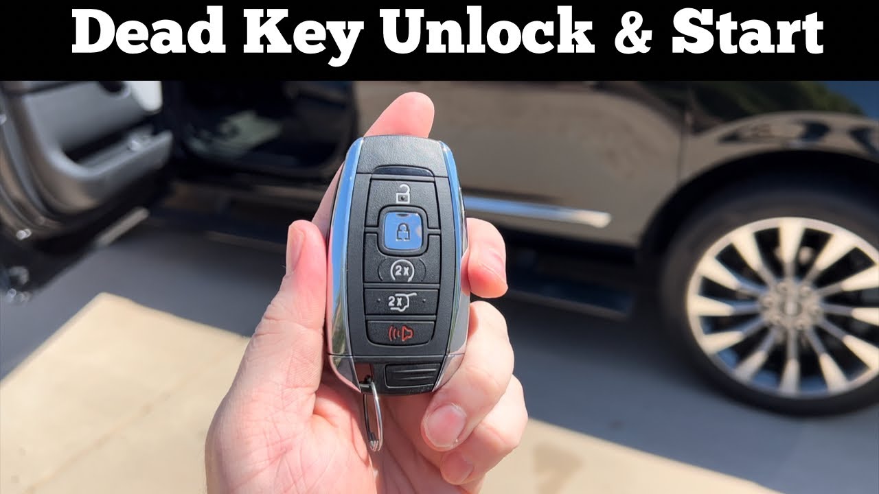 How to Unlock & Start 2018 - 2021 Lincoln Navigator With A Dead Remote Key Fob Battery
